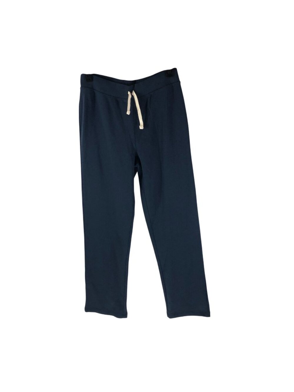 Lands End Blue Fleece Sweatpants Drawstring Youth Boys Casual Cotton Blend L